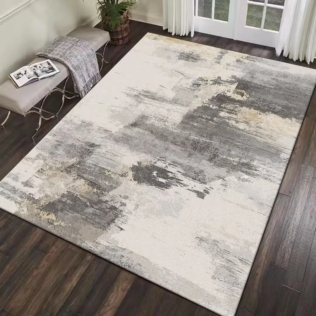 Modern Abstract Carpet Light Gray Carpets for Living Room Hall 200x300cm Large Area Rug Washable Bedroom Decoration Floor Mat 3