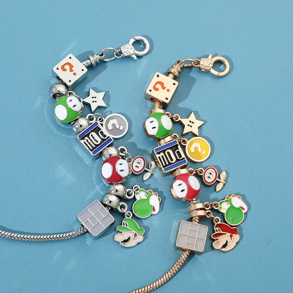 Hello Kitty Charms Bracelet Beads Sanrio Charm Diy Accessories Kawaii KT  Cat Pendant for Jewelry Making Women Hand Chains Bangle