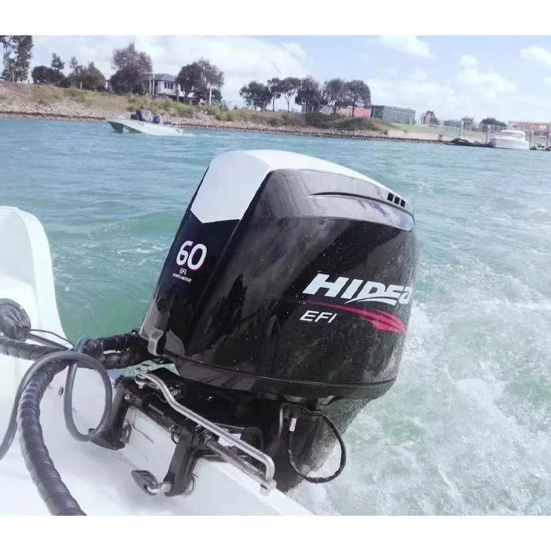Motore Fuoribordo HANGKAI 6.5HP 4 Tempi 123CC per Barca da Pesca Gonfiabile con Sistema di Raffreddamento ad Acqua