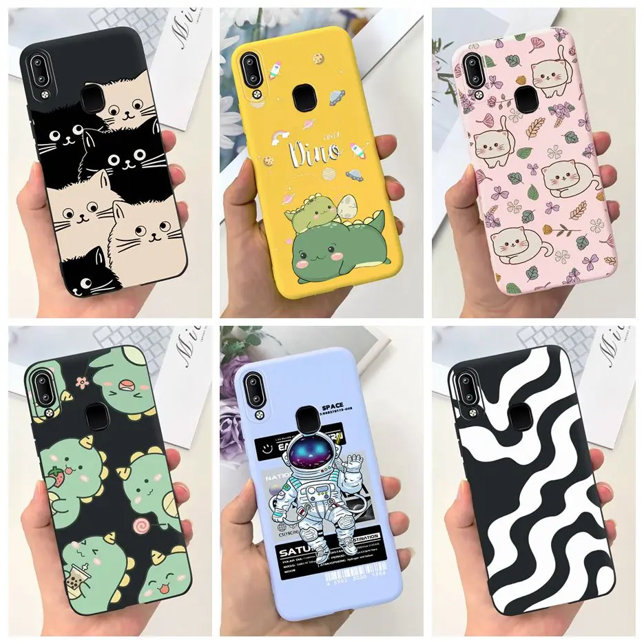 Милый мультяшный ЧЕХОЛ ДЛЯ Vivo Y91 Y91i чехол 1816 1817 1820 1811, мягкий силиконовый чехол для телефона Vivo Y91i Y 91 i VivoY91, Fundas Coque
