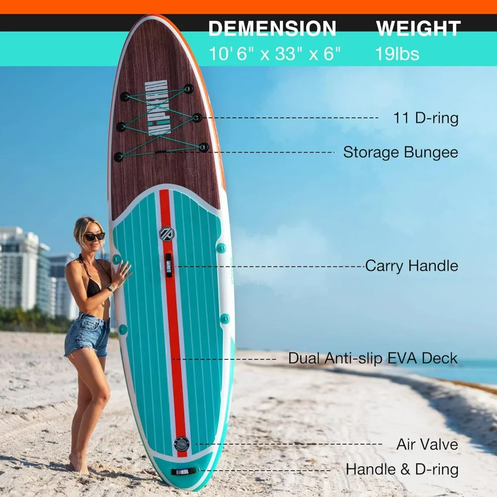 10’6’’ Inflatable Paddle Boards for Adults 2