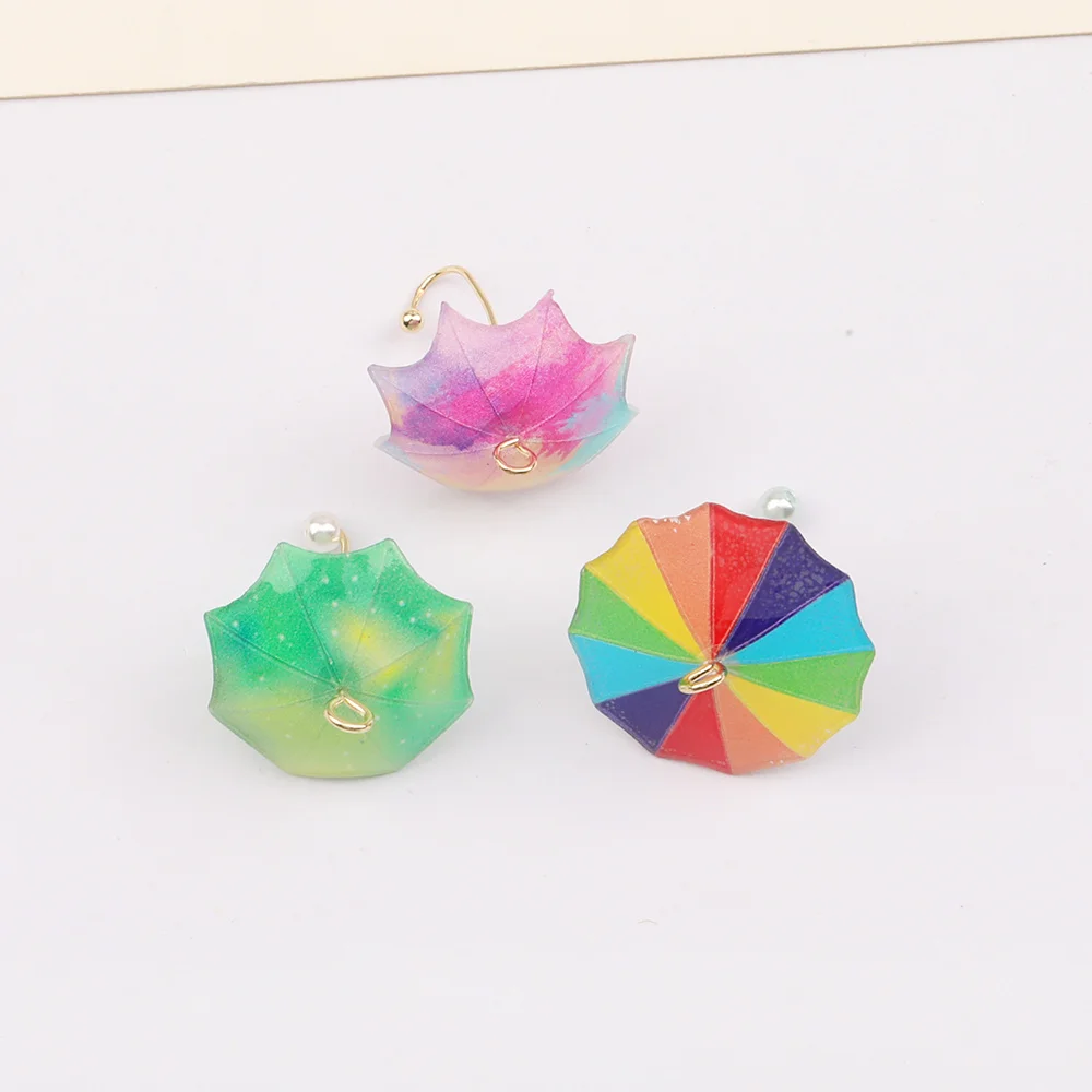 Cordial Design 100Pcs 21*23MM DIY Charms Earrings/Hand Made/Umbrella Shape/Cute Pendant/Jewelry Findings & Components #16270 - cordial