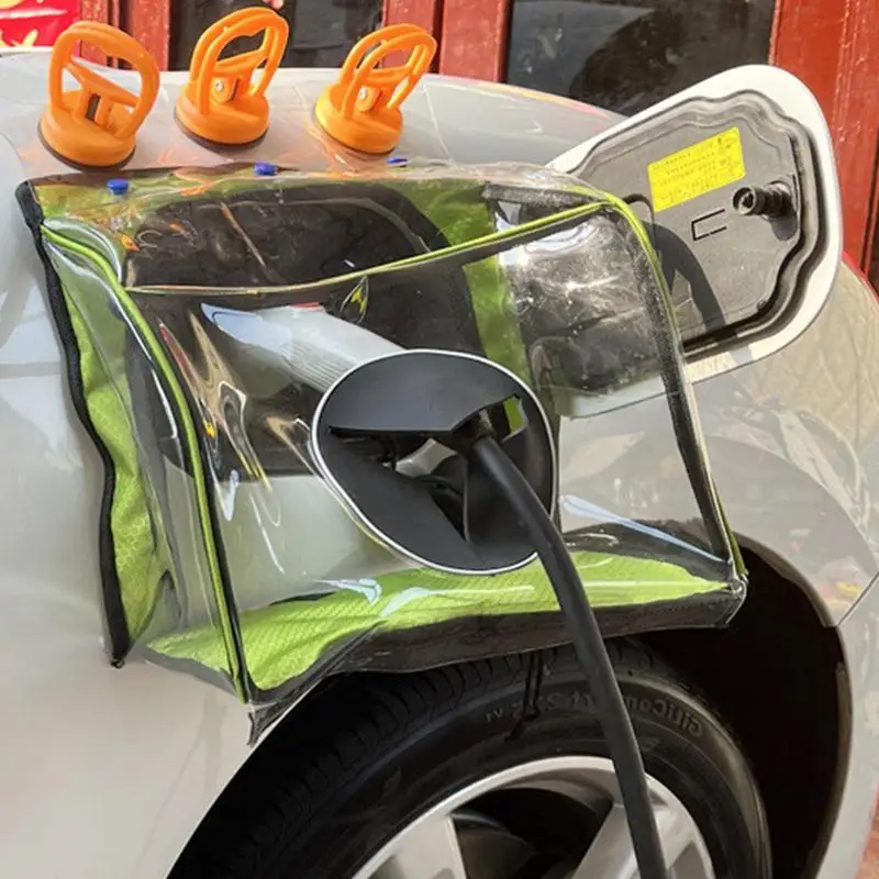 

EV Charger Plug Cover All Weather Protection Charger Cover For Electric Car Rainproof Snow Protection Charger Car Accessories