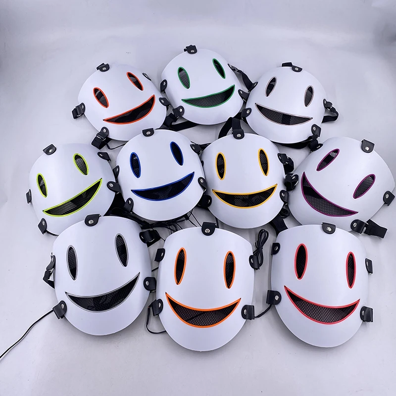 High Rise Invasion-Inspired Yuri Honjo Neon Glow Face Mask Cosplay Prop