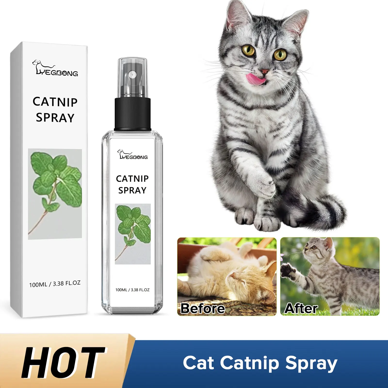 

Cat Catnip Spray Soothe Mood Scratch Training Repellent Discourage Clawing Powerful Attraction Catmint Extract Pet Mint Inducer