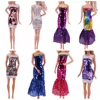 2024 Latest Dress Barbies Casual Fashion Clothing Handmade Sequin Skirt Suitable For 30cm Doll Accessories Diy Gift (Free Heels) 1