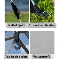 Camping pop up tents waterproof Portable Windproof tents for camping 4 person family tent with Skylight,Upgraded Large Size 6