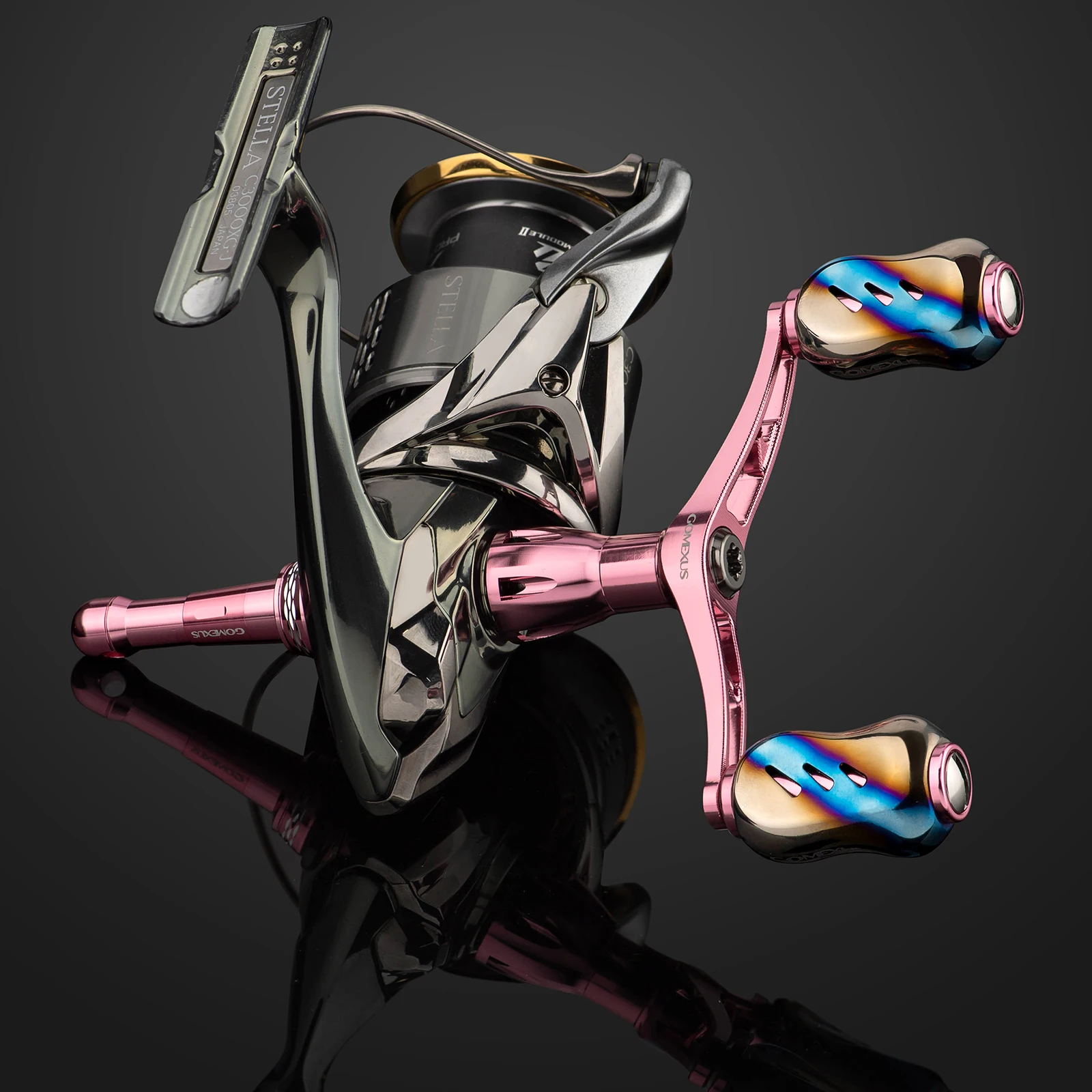 Gomexus Spinning Reel Titanium alloy Handle Eging Fishing 82mm