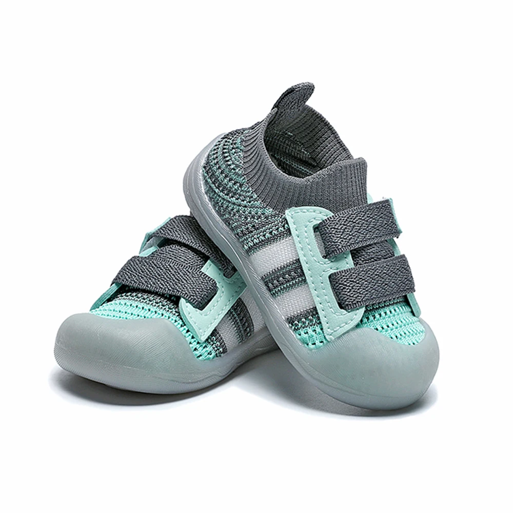 Baby Boys Girls Fashion Breathable Non-slip Knitted Sneakers Rubber-soled  Toddler Outdoor Walking Baby Shoes 5
