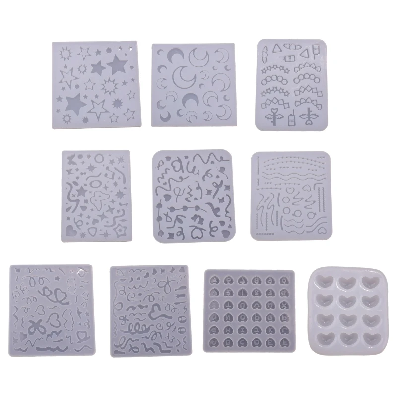 Y1Ub Silicone Shaker Filler Stampo Piccolo Stampo Resina Riempimento Cuore Resina Epossidica Casting Stampo Riempimento