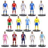 ⁦مجسمات نجوم كرة قدم واقعية مع قاعدة تثبيت للعرض بطول 16 سم | Realistic Football Star Action Figure Collectible Figurine with Base 16cm⁩ - الصورة ⁦6⁩