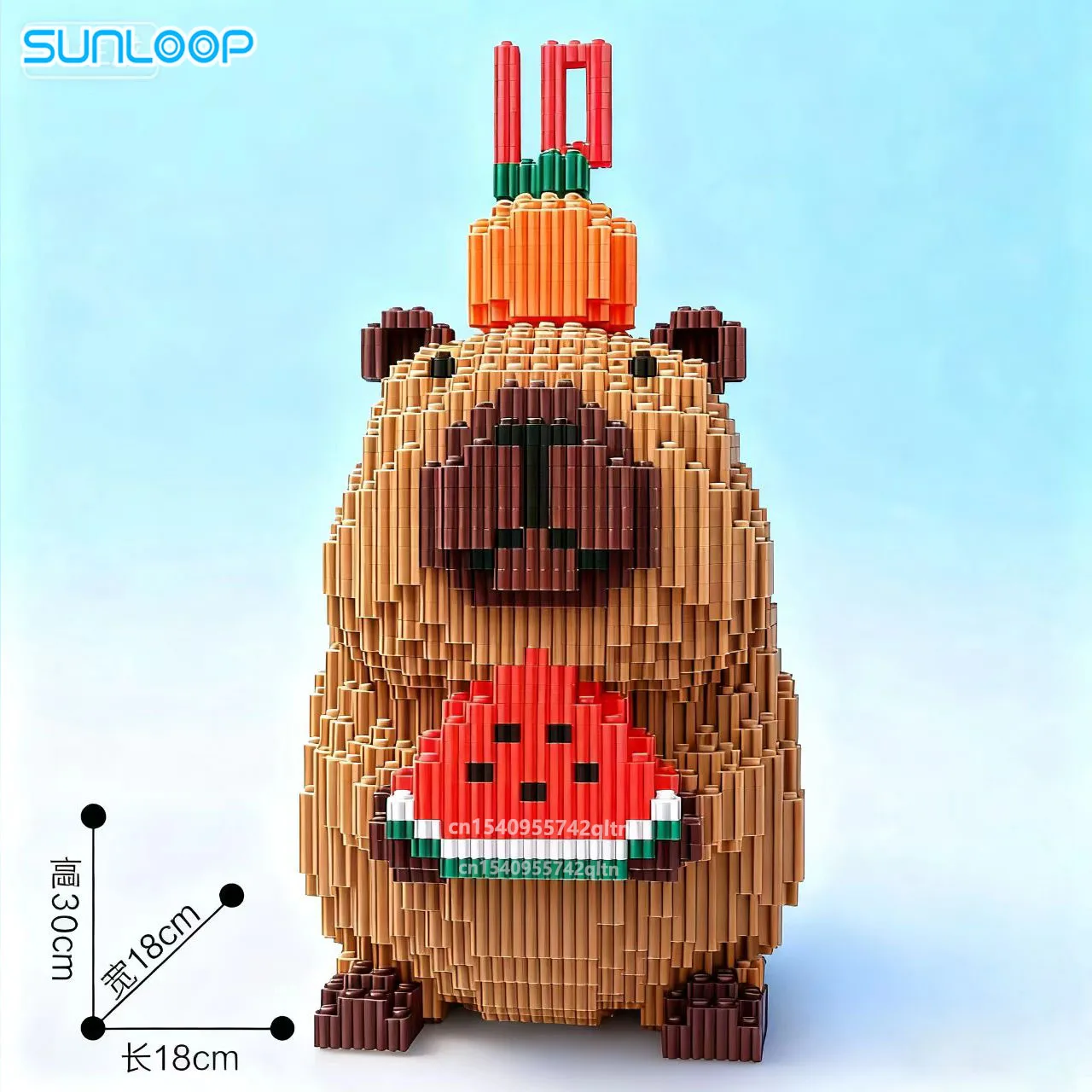 Giant Capybara Building Blocks Set for Kids - Creative Construction Toy and Home Decor