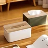 Wet Wipes Holder Wooden Tissue Holder Household Paper Towel Storage Box Removable Napkin Boxes for Toilet Versatile Home Office 1
