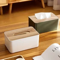 Wet Wipes Holder Wooden Tissue Holder Household Paper Towel Storage Box Removable Napkin Boxes for Toilet Versatile Home Office 1