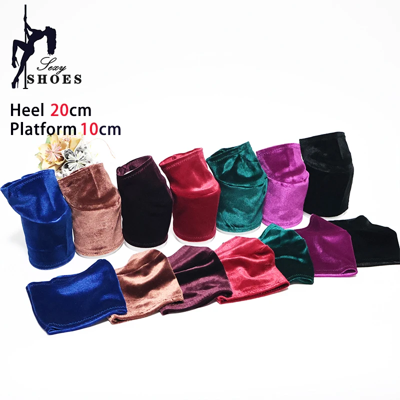 Multiple colors Boot Protective Cover Suede Surface Pole Dance Boots Cover 10cm Platform Soft Smooth Wear-resistant Shoe