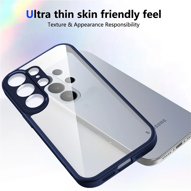Luxury Transparent Shockproof Matte Protective Phone Case