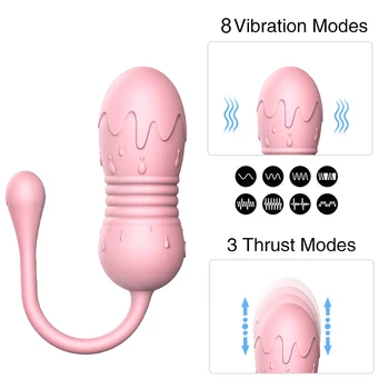 Vibrating Egg Vaginal Massager for Women  G-spot Stimulator Jump Egg Remote Control 8 Speed Sex Product Sex Toy Adult Toys 4
