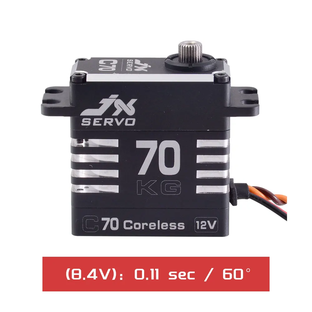 

Сервопривод Rc Jx C70, 72 кг, без сердечника, 180 сек., стальная шестерня градусов, полная Cnc оболочка для радиоуправляемого автомобиля, грузовика, робота, самолета, дрона