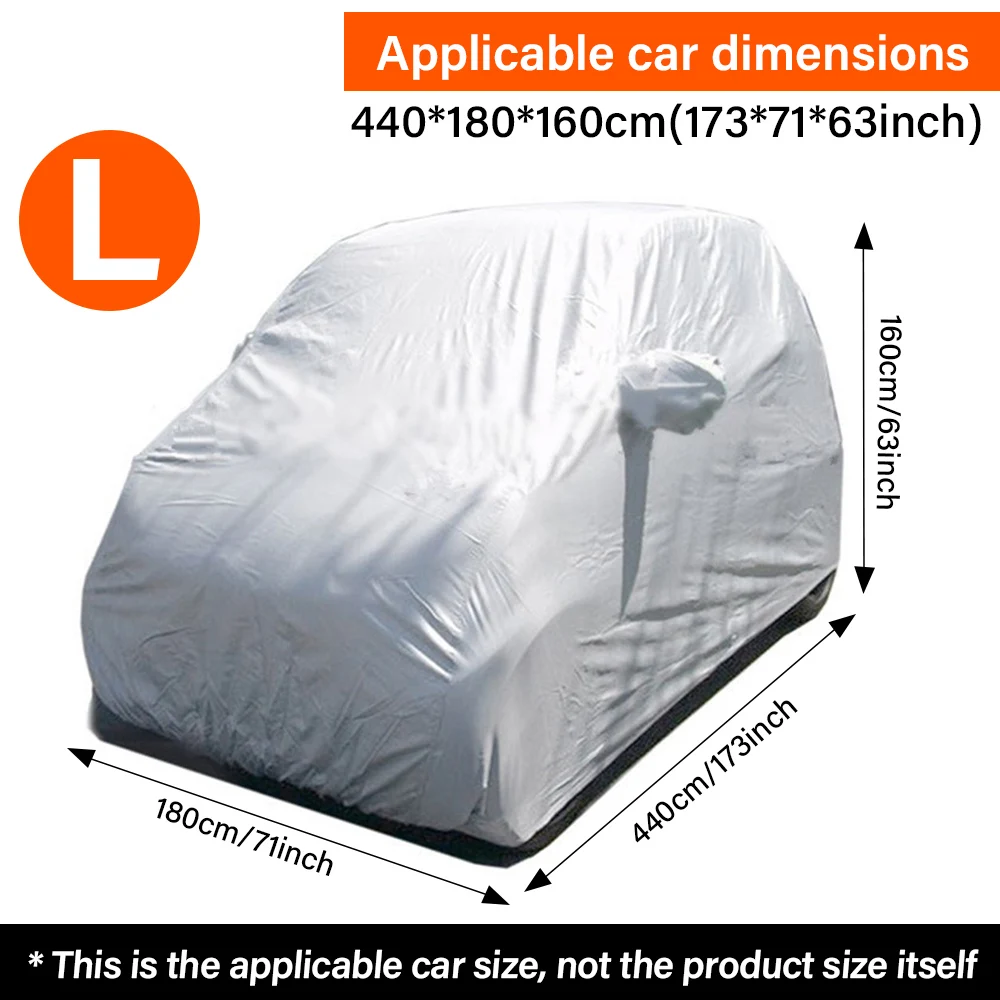General Sedan Car Cover S/M/L Outdoor Waterproof Dustproof Sun Rain Protection UV Sun Shade for SUV: 3 - 5 Days Free Delivery Only UK