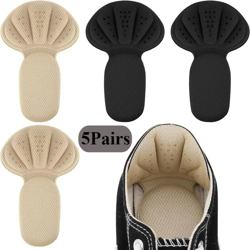 Heel Protector 2 in 1 Sponge Heel Cushion Back of Inserts Heel Protectors Shoe Pads for Shoe Too Big Soft Mesh