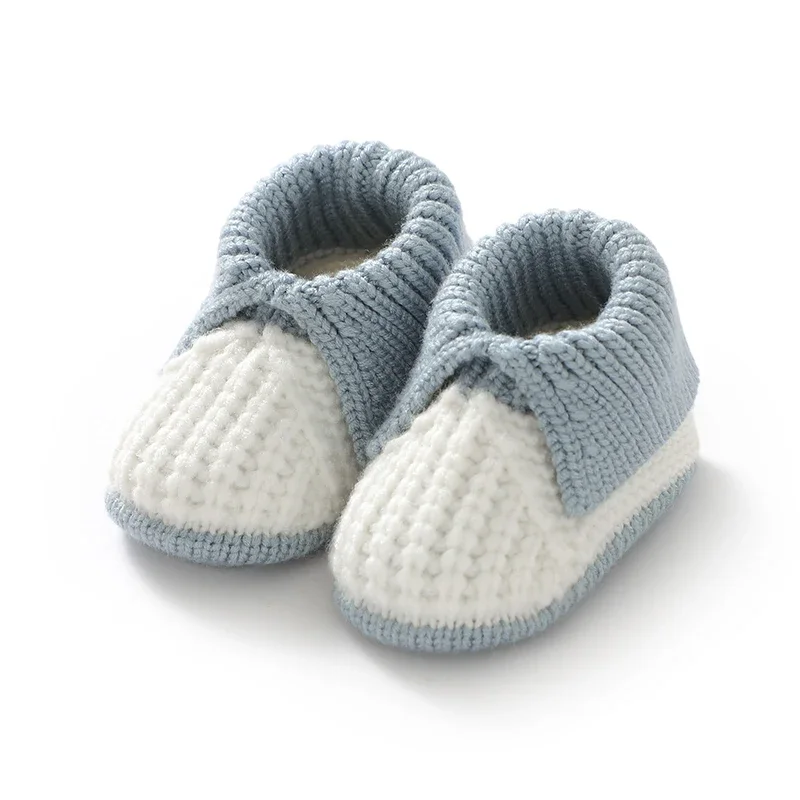 Casual Shoes Baby Girl Booties Baby Slippers Baby Girl Shoes Newborn Baby Shoes Knit Boys Girl Footwear 0-18M Toddler Clothes Accessories Infant First Bed Boots Patchwork