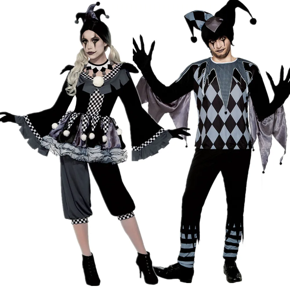 Scary Couple Clown Costumes