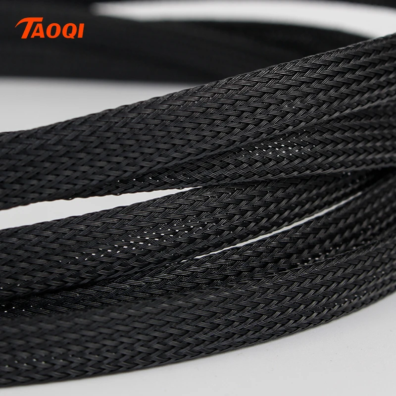 Description Picture 4 of item5M/10M Insulated Braid cable Sleeve 10/12/16/20/25mm PET Cable protector Wire Gland Protection Cable Sleeving Shrink Tubing