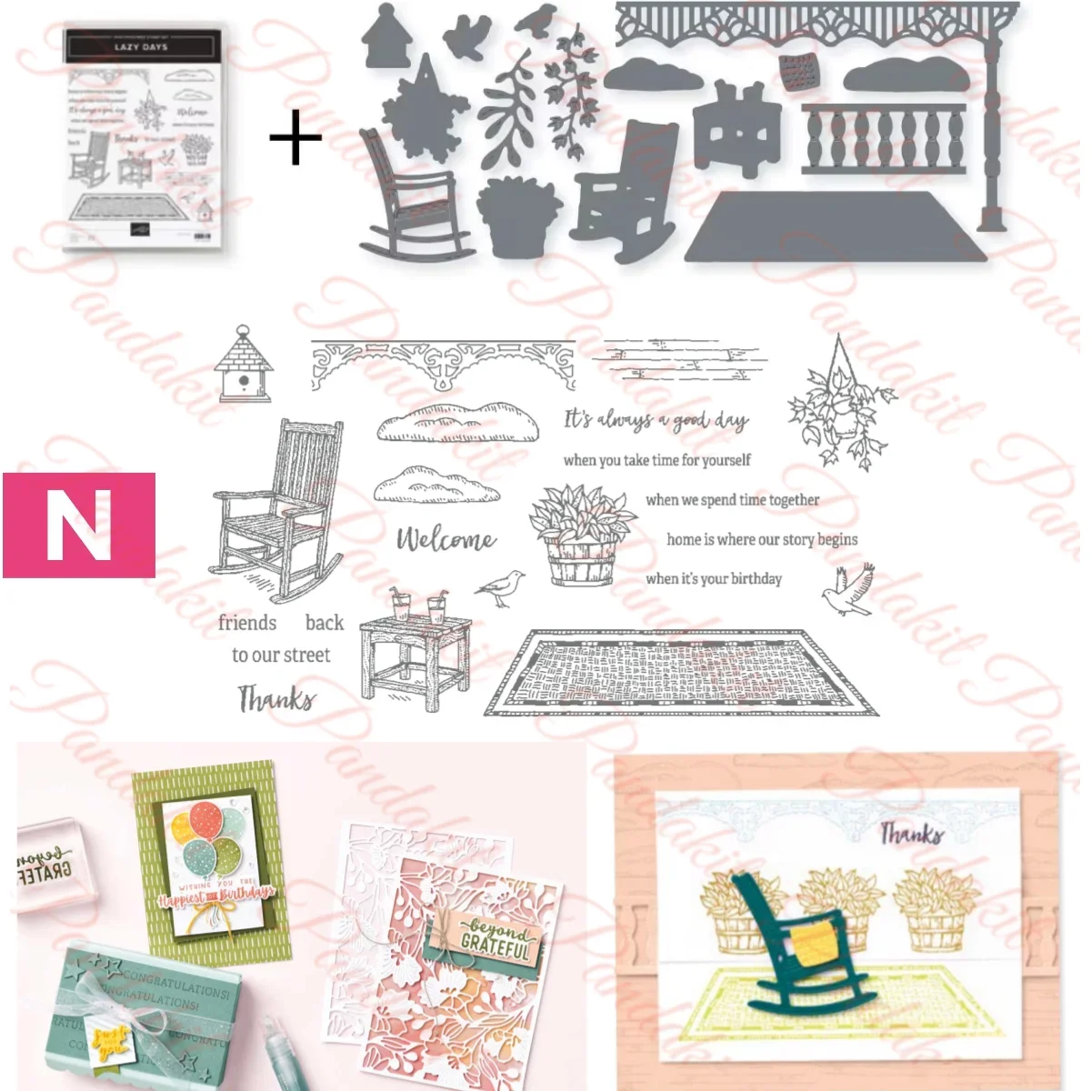 

Lazy Days 2024 New Metal Cutting Dies Clear Stamp DIY Scrapbooking Paper Craft Handmade Make Album Card Punch Embossing Template