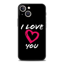 Pink Heart Luxury Silicone Phone Case - I Love You Design with Enhanced Protection - iPhone 12 (A1)