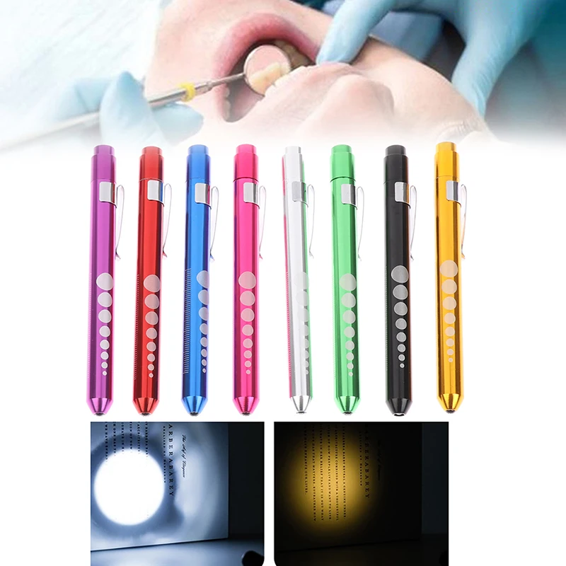 Lampe torche Stylo médical Lumière Mesures de jauge Lampe de poche LED