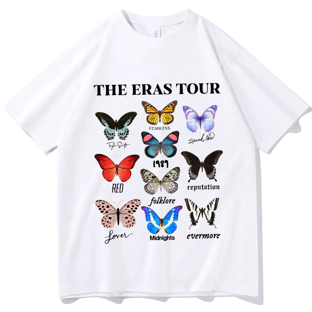 Taylor Shirt Taylor The Eras Tour Shirt Taylor Merch Taylor Music Album Regalo Per Magliette A Maniche Corte Con Scollo A O