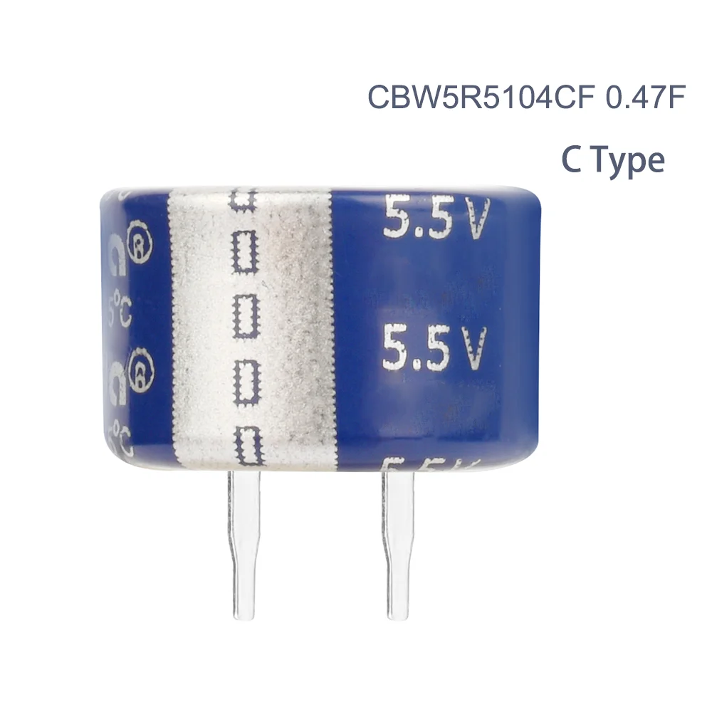 Supercondensatori Cbw Cda 5.5V 0.1F Supercondensatori A Condensatore Farrah Tipo C Di Tipo C