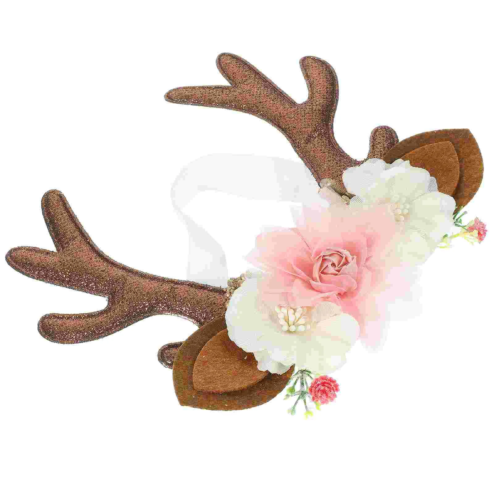 

Baby Girl Headband Xmas Deer Horn Headband Elk Ears Headband Christmas Antler Headband