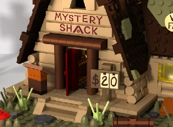 The Mystery Shack Modular Gravityed Fall house Building Block Fans Toy for Kids Birthday Gifts Farm Architecture Bricks Model