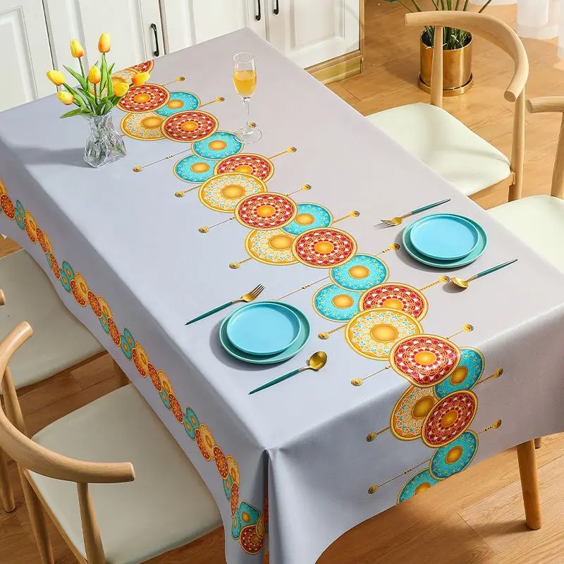 

European Classical Style Tablecloth Elegant and Noble Style Home Decoration Anti-fouling Restaurant Tablecloth
