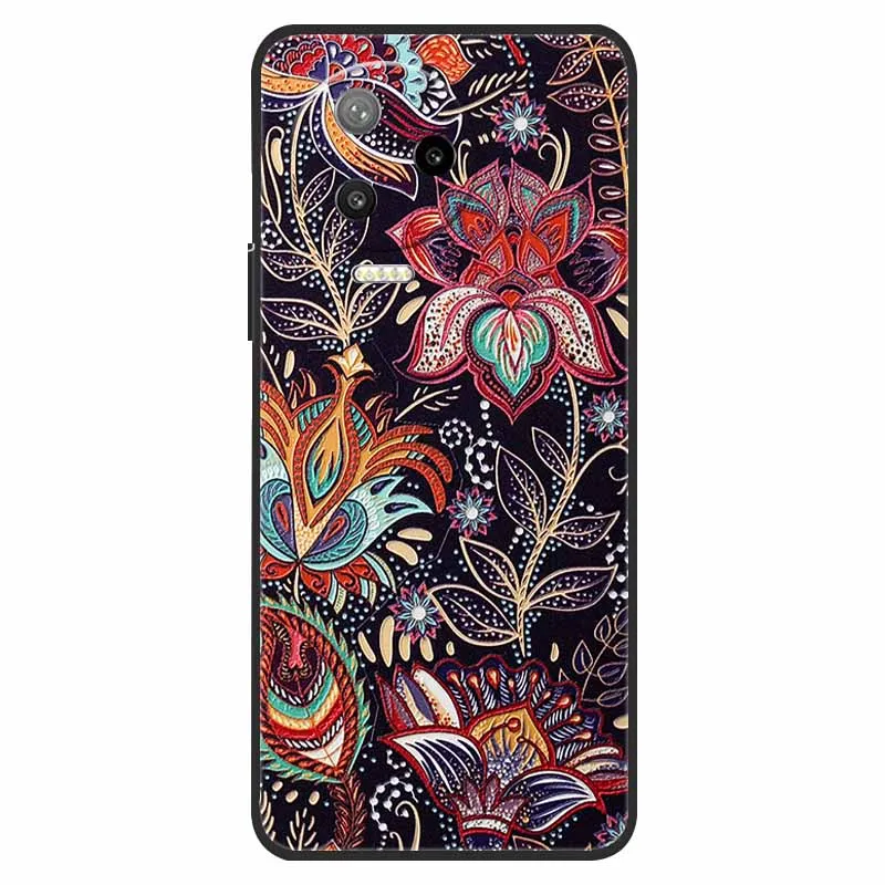3D Relief Embossed Soft Silicone Cartoon Phone Case with NFC Compatibility