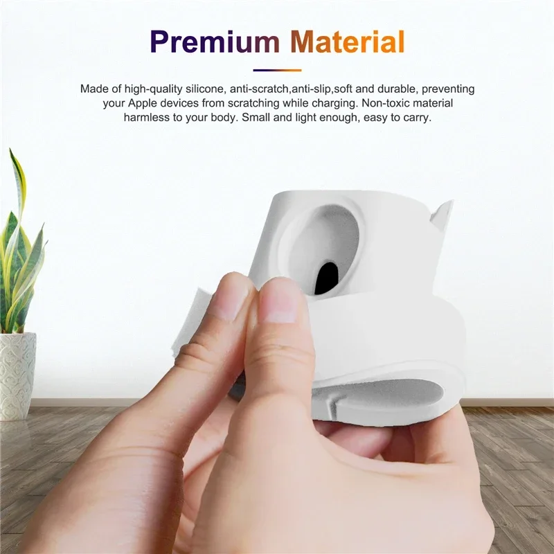 Phone Watch Earphone Silicone Charging Stand Holder 3 In 1 for IPhone 14 15 Pro Max IWatch Airpods Pro 2 3 apple watch charger stand,phone mount holder,apple watch charging bracket,watch display stand,galaxy watch charger stand,phone watch storage rack