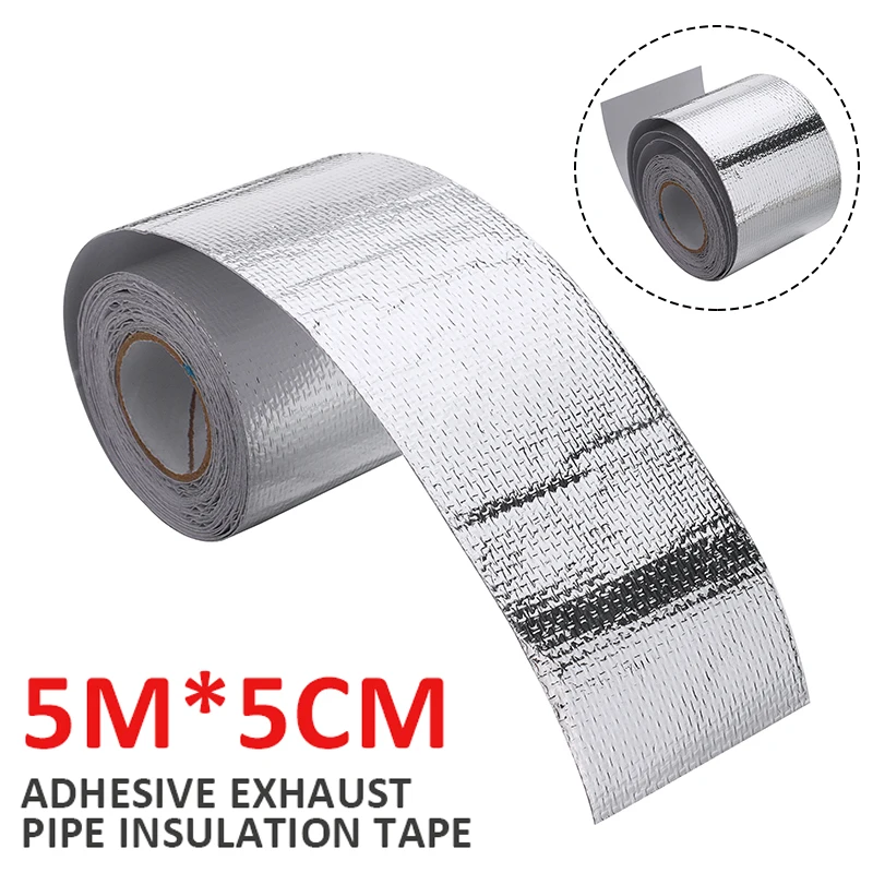 5m*5cm Car Thermal Exhaust Tape Air Intake Heat Insulation Shield