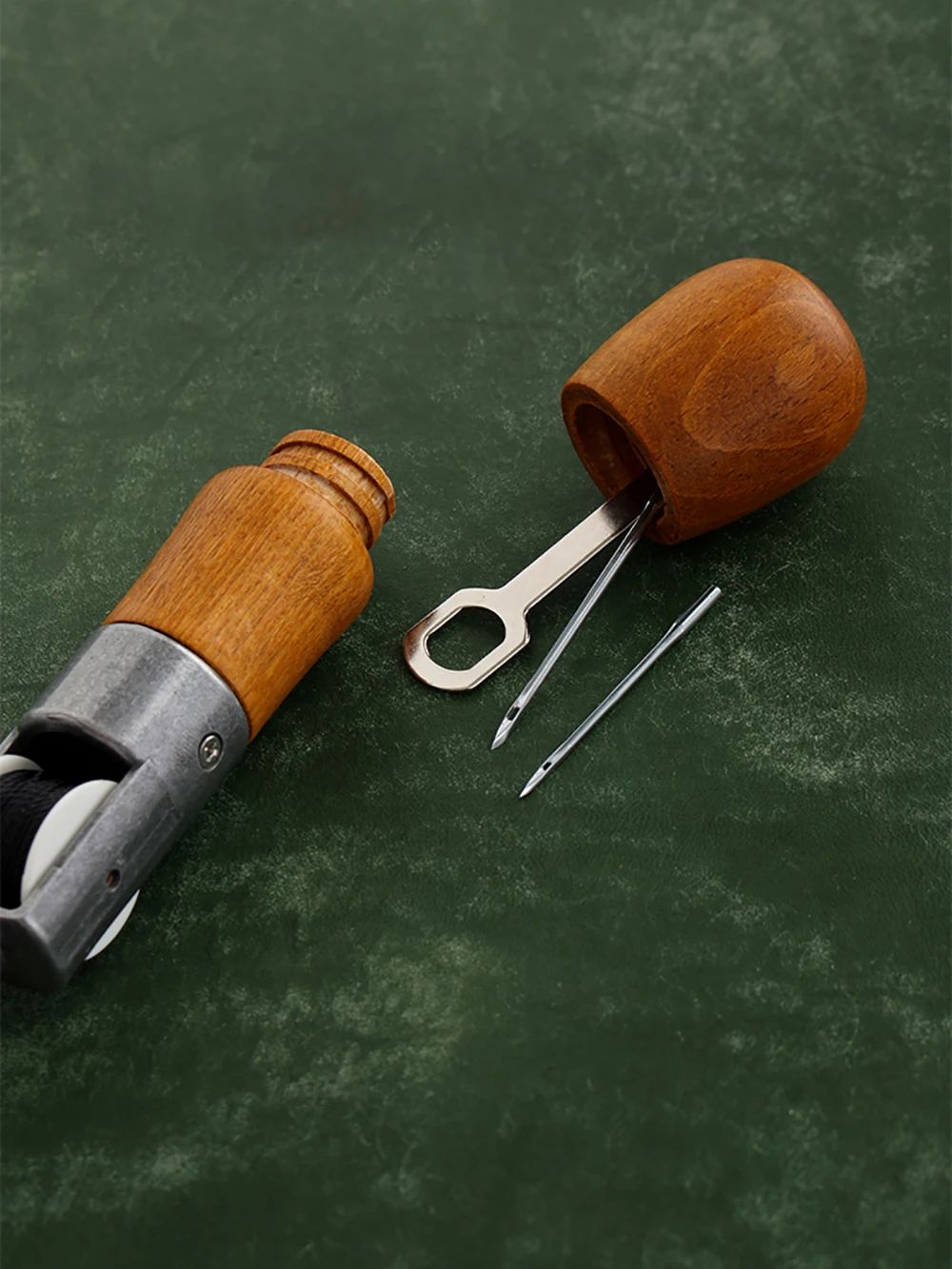 Leather Hand Sewing Machine DIY Leathercraft Waxed Thread Sew Tool Edge Stitching Belt Strips Shoemaker Awl Lock Stitcher Kit
