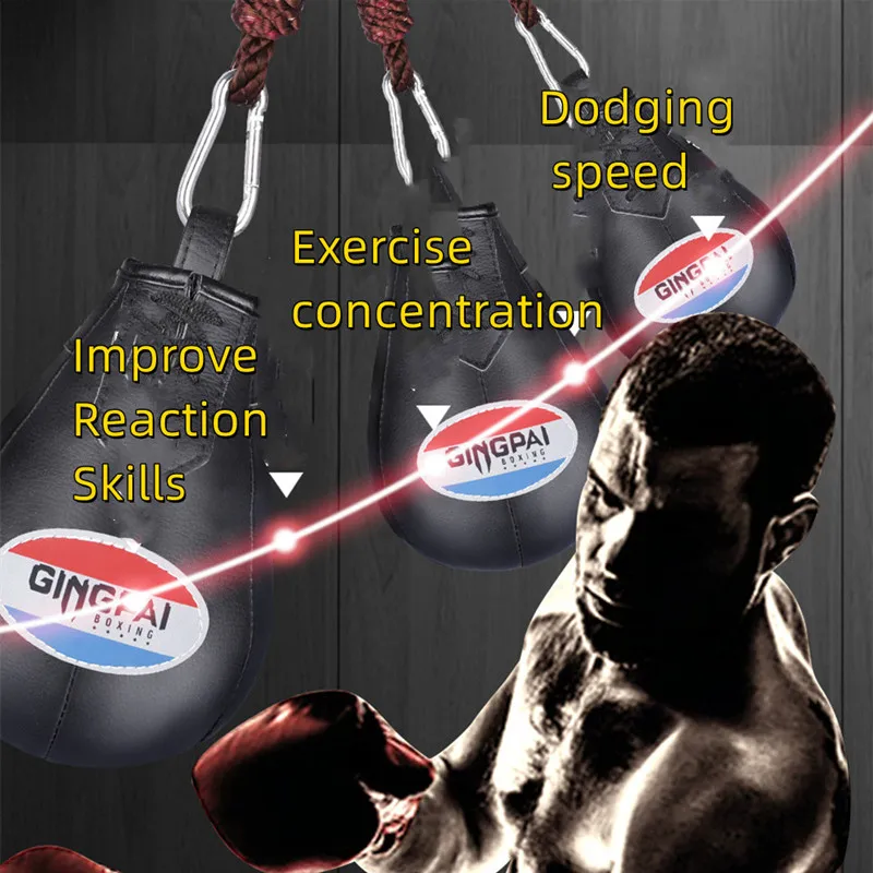 Solid Boxing Pendulum Training Sandbag Boxing Dodge Training Reflex Ball Diving Dodge Speedball Agility Workout Equipment
