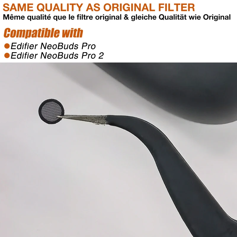 Earphones Dust Proof Mesh Replacement for Edifier NeoBuds Pro/Nebuds Pro 2 Earbuds Dust Filter * 5 Pairs