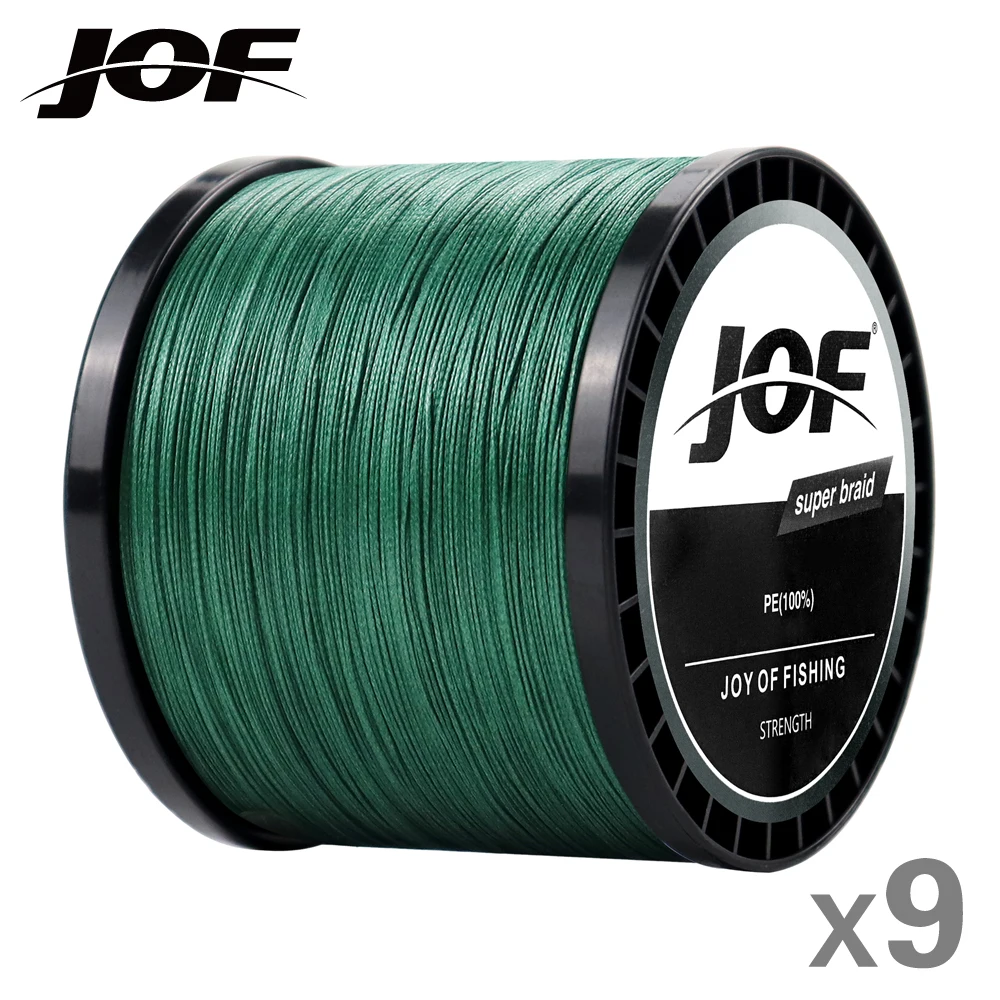 

JOF X9 Sea Saltwater Fishing Line Braided Anti-friction 300/500/1000m PE Medium/big Fish Braided Rope Premium Wire