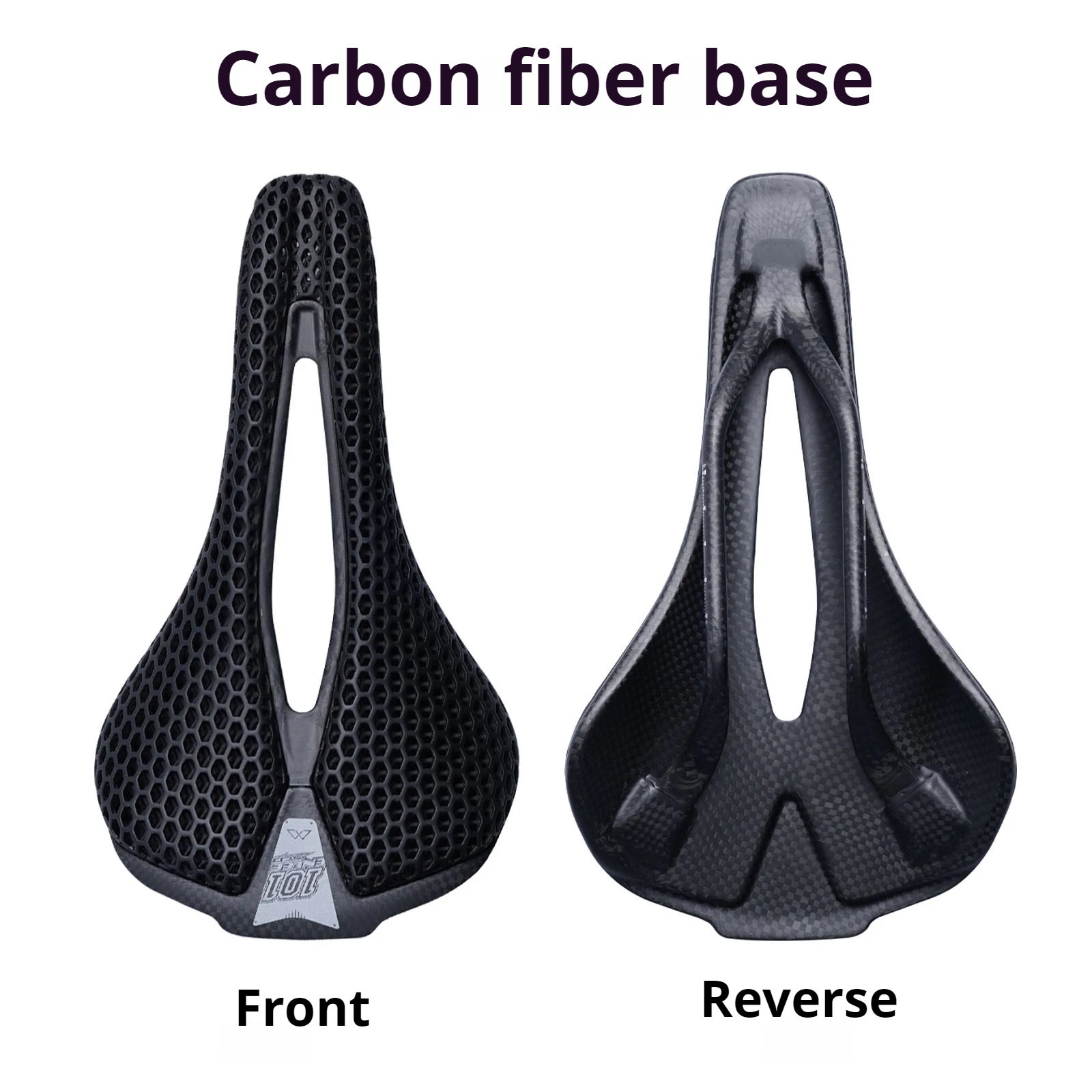 Bicycle Saddle ENLEE Bicycle 3D Printed Saddle Ultralight Carbon Fiber Road Mountain Bike Nylon Cushion Comfortable 3D MTB Saddle Seat