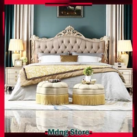 Armoires de lecture lits Double esthétique reine cadre de couchage lits chambre salon luxe Camas matrimoniales accessoires pour la maison 1