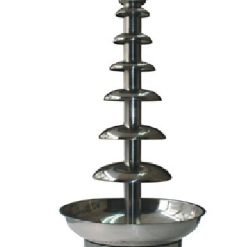 스테인레스 상업용 초콜릿 분수, 7 겹 높이 103cm 직경 43cm 304  D20098 초콜릿 폭포 기계 CE 승인