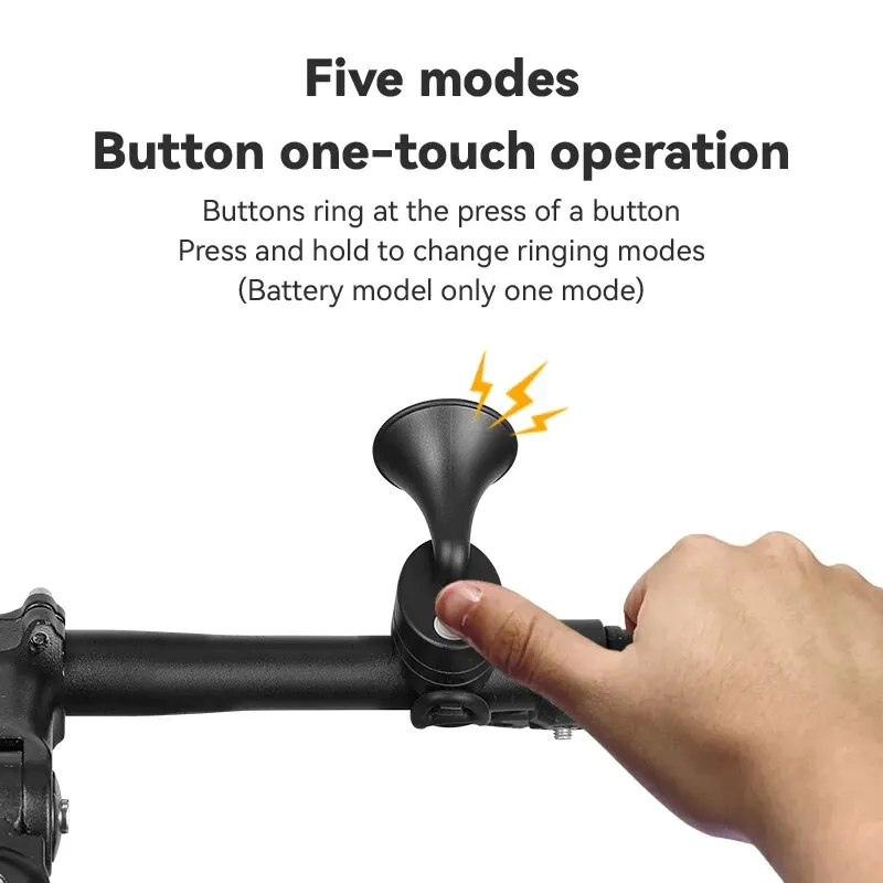 Ultra-Loud USB Rechargeable Waterproof Bicycle Horn