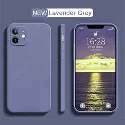 Premium Liquid Silicone Shockproof Case - Luxurious Soft Back Cover for iPhone 13 (Gray)