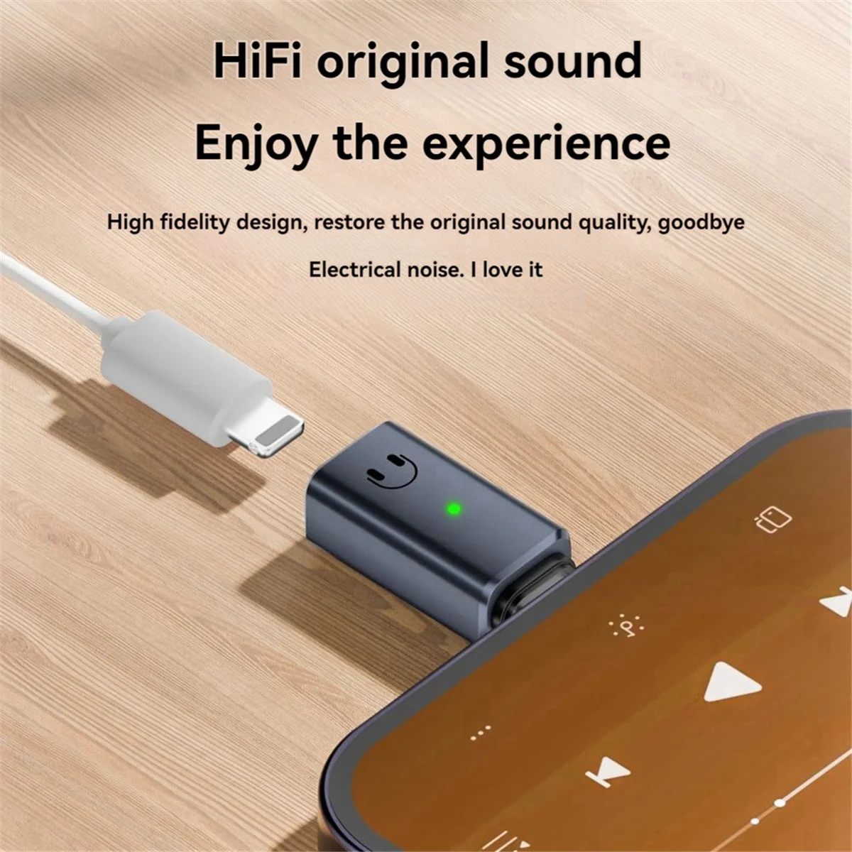 Headphone Cable Converter USB C Male to 8-Pin Female Audio Adapter for IPhone 15 IPad MacBook Type C Mobile Phone