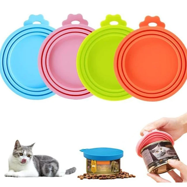 1PC General Storage fresh food Seal lid Pet supplies Cat food dog food silicone pet can lid