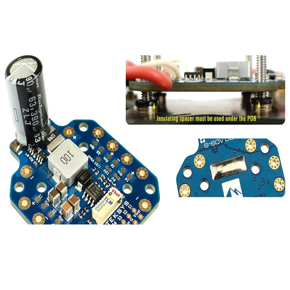 PDB-HEX Carte Distribution Alimentation 2-12S 5V/9V/12V BEC pour FPV Drone